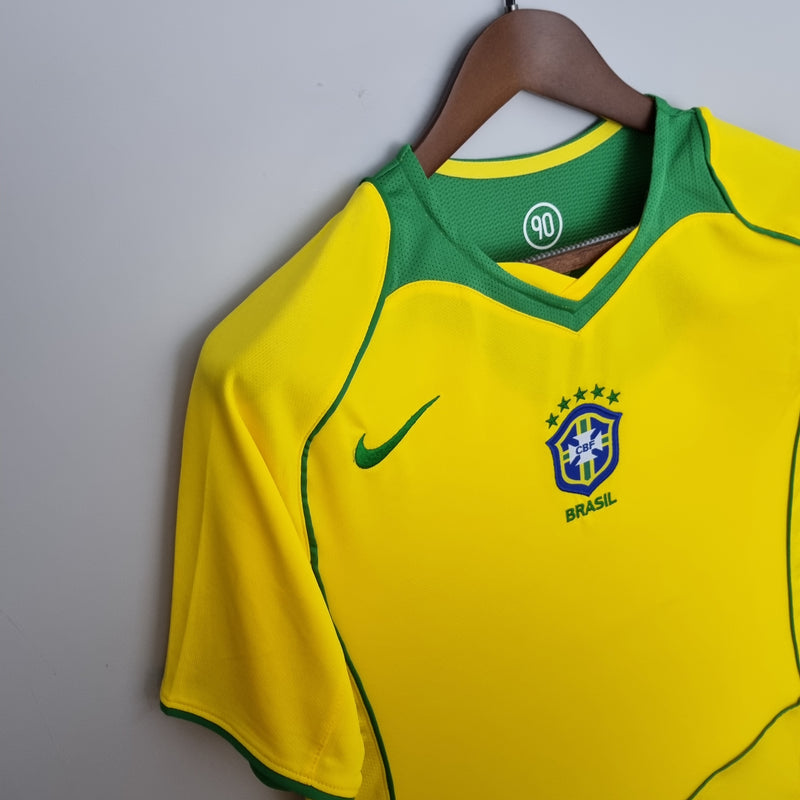 Camisa Brasil Home 04/06 - Versão Retro