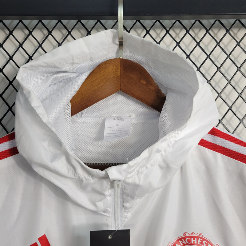 Jaqueta Corta Vento Manchester United 23/24 - Branca - JV Imports