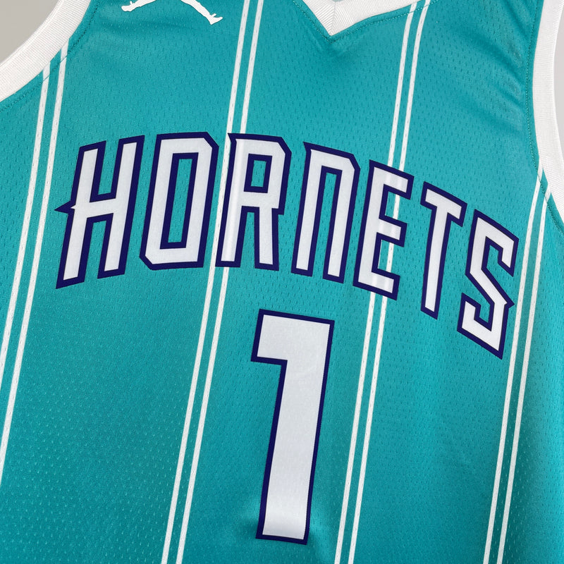 Regata NBA Charlotte Hornets Icon Edition 22/23 - Masculina - Branca