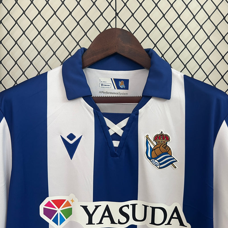 Camisa Real Sociedad Home 24/25 -  Torcedor Masculina - Lançamento