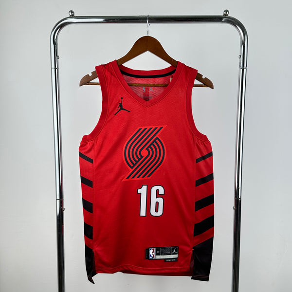 Regata NBA Portland Trail Blazers Statement Edition 2022/25 - Masculina - Vermelho