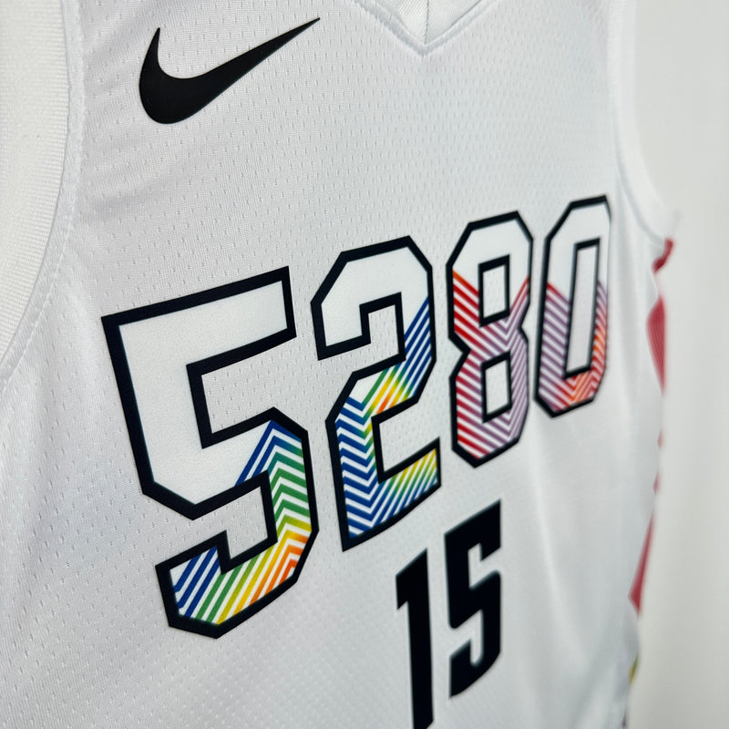 Regata NBA Denver Nuggets City Edition 24/25 - Masculina - Branca