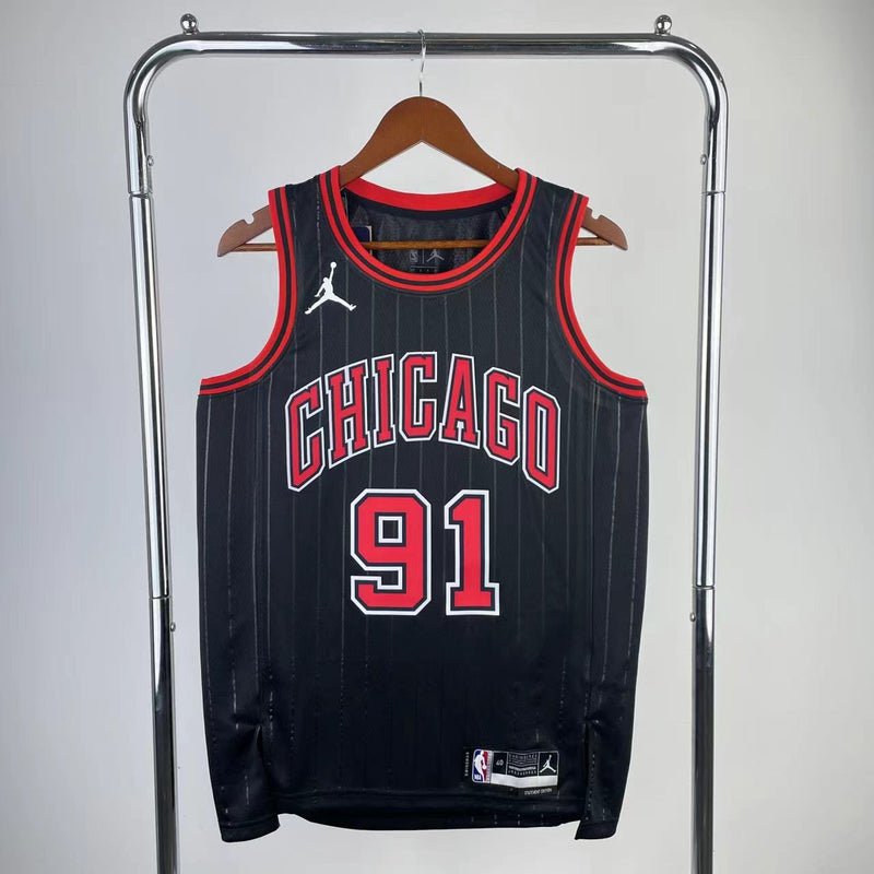 Regata NBA Chicago Bulls Statement Edition 22/23 - Masculina - Preta