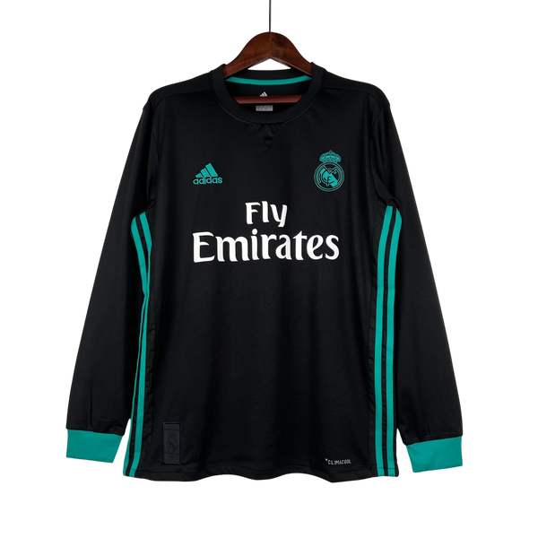 Camisa Real Madrid Away Manga Longa 17/18 - Versão Retro