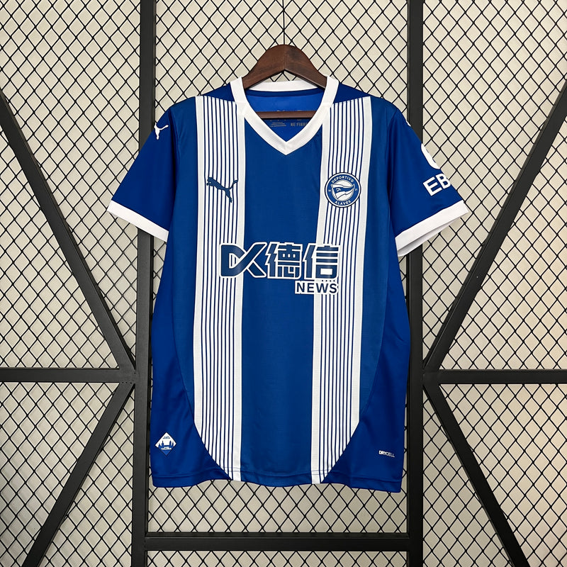 Camisa Deportivo Alavés Home 24/25 -  Torcedor Masculina - Lançamento