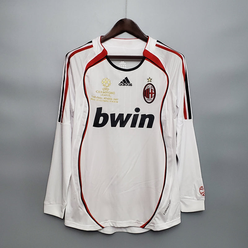 Camisa Milan Away Manga Longa 07/08 - Versão Retro