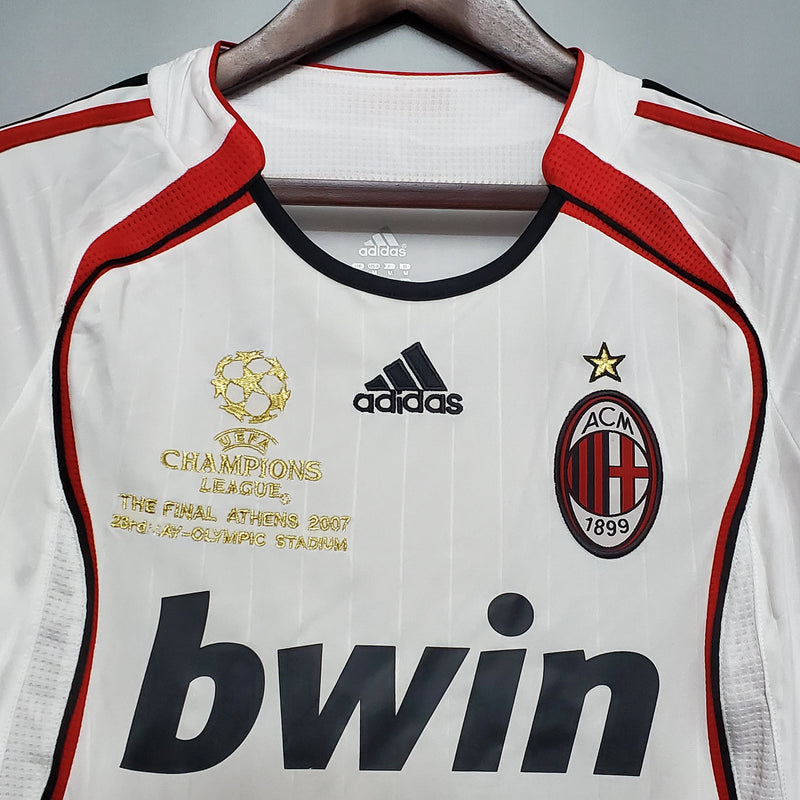 Camisa Milan Away Manga Longa 07/08 - Versão Retro