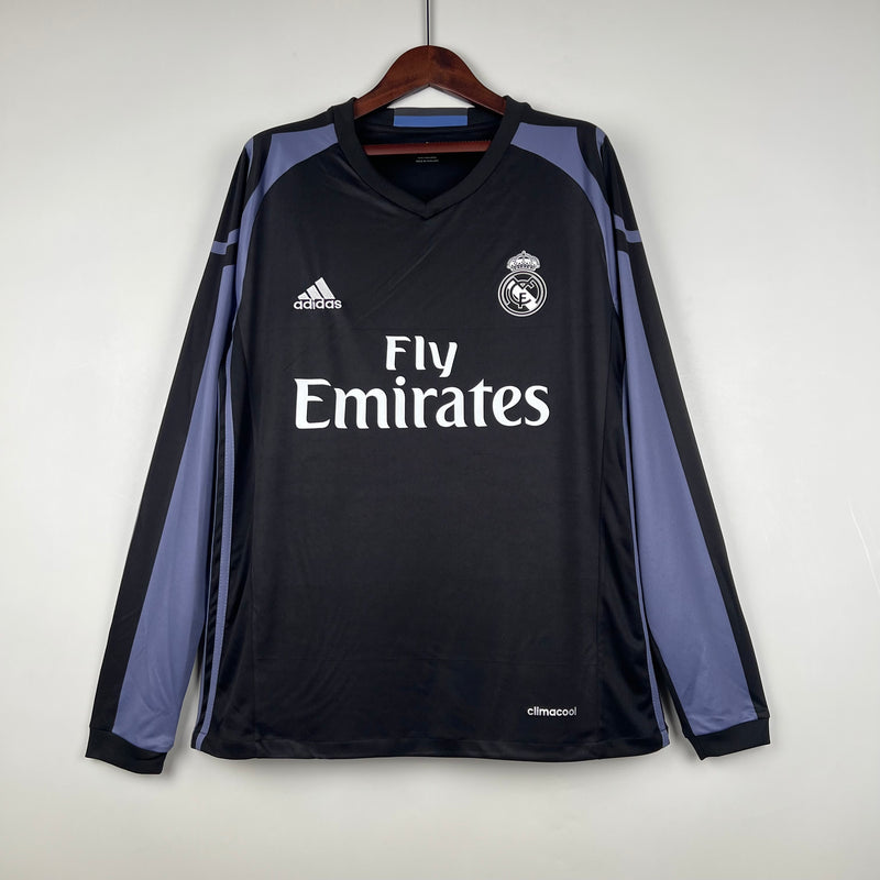 Camisa Real Madrid Third Manga Longa 16/17 - Versão Retro