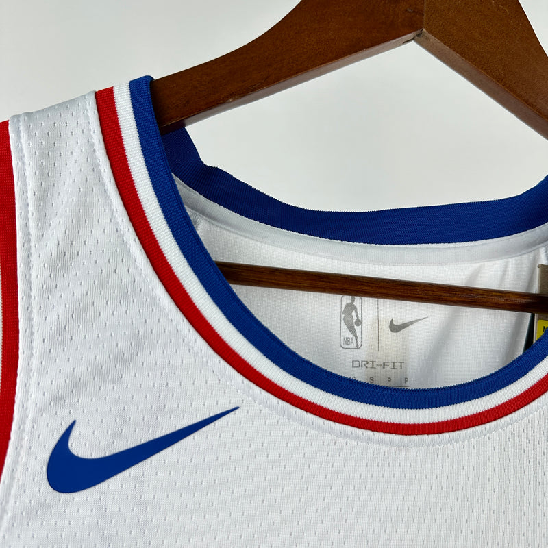 Regata NBA Philadelphia 76ers City Edition 24/25 - Masculina - Branco