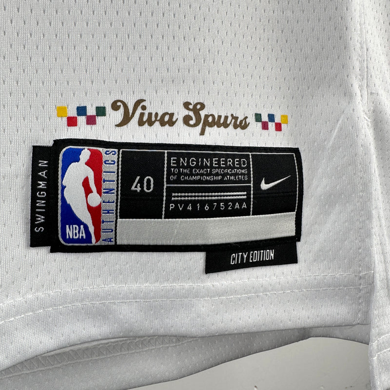 Regata NBA San Antonio Spurs City Edition 2023/24 - Masculina - Branca