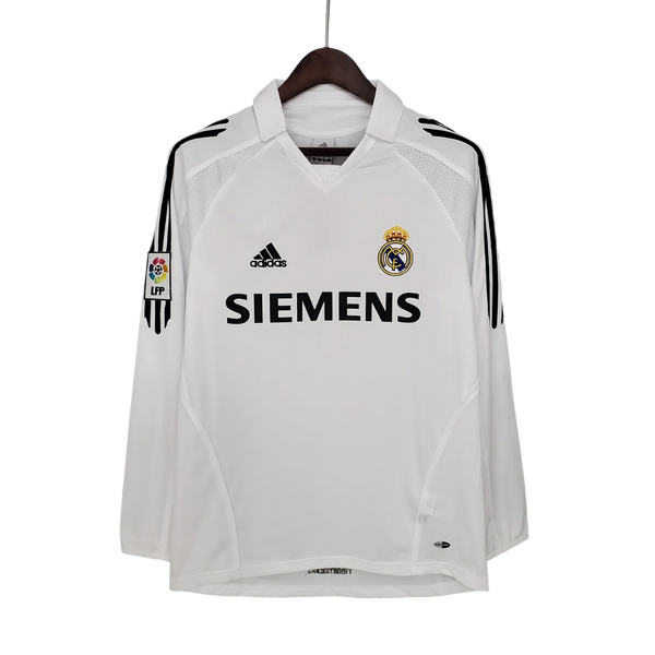 Camisa Real Madrid Titular 05/06 - Versão Retro Manga Comprida