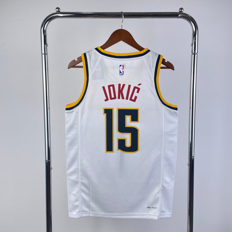 Regata NBA Denver Nuggets Icon Edition 22/23 - Masculina - Branca