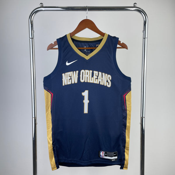 Regata NBA New Orleans Pelicans Icon Edition 22/23 - Masculina - Azul Marinho