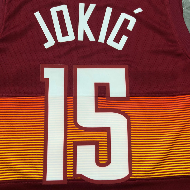 Regata NBA Denver Nuggets City Edition 20/21 - Masculina - Grená
