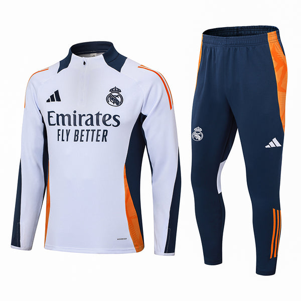 Conjunto de Treino Real Madrid 2024/25 - Branco
