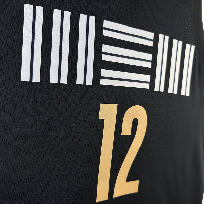 Regata NBA Memphis Grizzlies City Edition 23/24 - Masculina - Preta