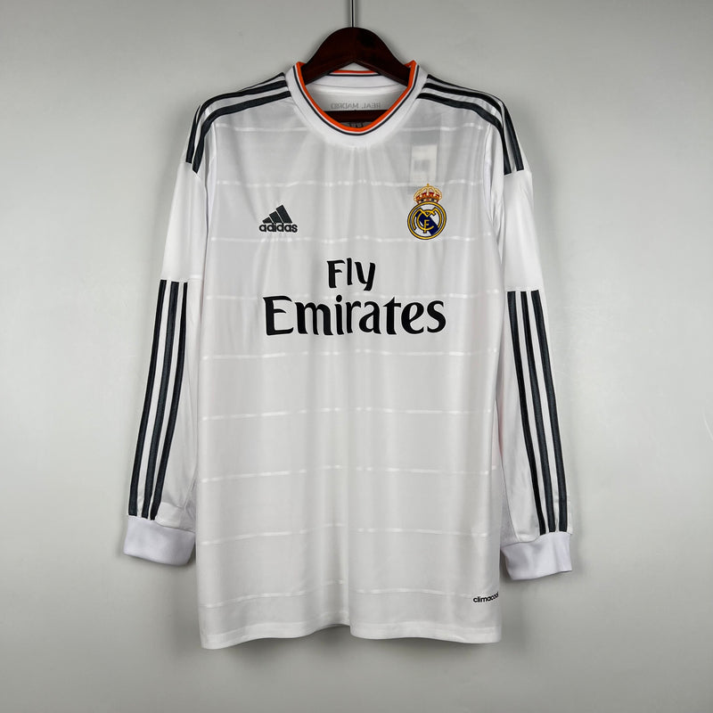 Camisa Real Madrid Home Manga Longa 13/14 - Versão Retro