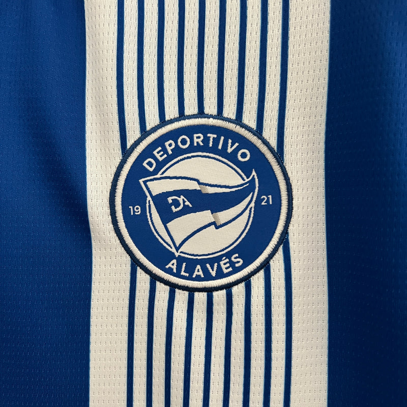 Camisa Deportivo Alavés Home 24/25 -  Torcedor Masculina - Lançamento