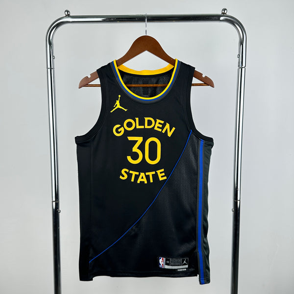 Regata NBA Golden State Warriors Statement Edition 2024/25 - Masculina - Preta