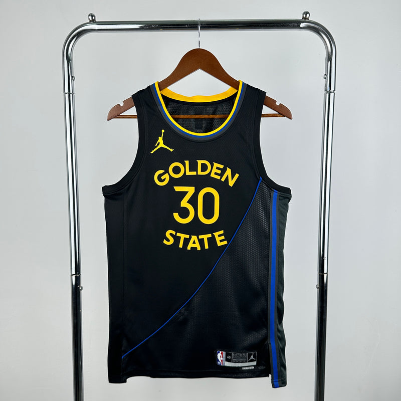 Regata NBA Golden State Warriors Statement Edition 2024/25 - Masculina - Preta