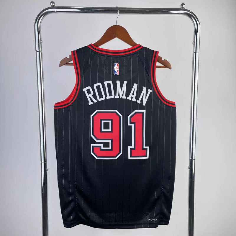 Regata NBA Chicago Bulls Statement Edition 22/23 - Masculina - Preta