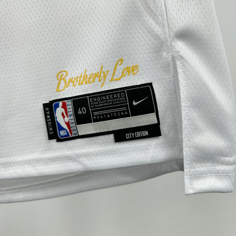 Regata NBA Philadelphia 76ers City Edition 24/25 - Masculina - Branco