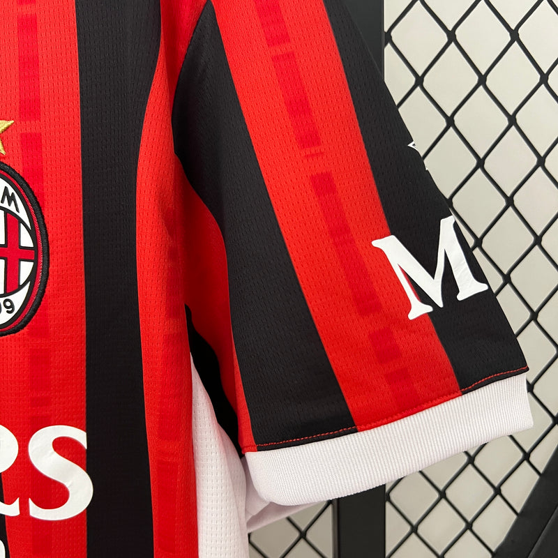 Camisa Milan Home 24/25 - Torcedor Masculina - Lançamento