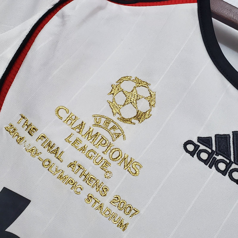 Camisa Milan Away Manga Longa 07/08 - Versão Retro