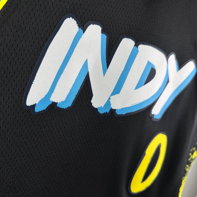 Regata NBA Indiana Pacers City Edition 23/24 - Masculina - Preta