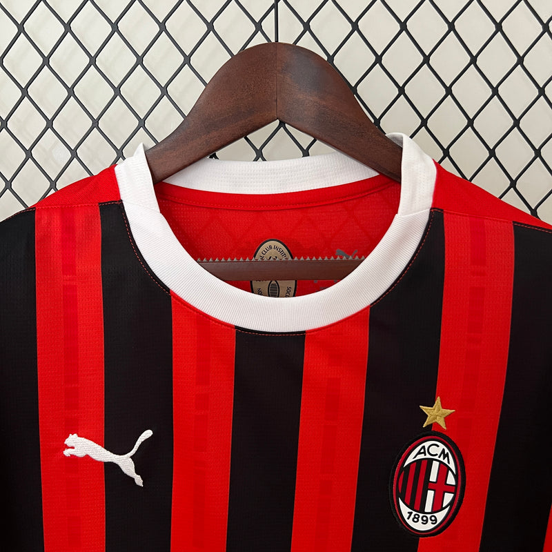 Camisa Milan Home 24/25 - Torcedor Masculina - Lançamento