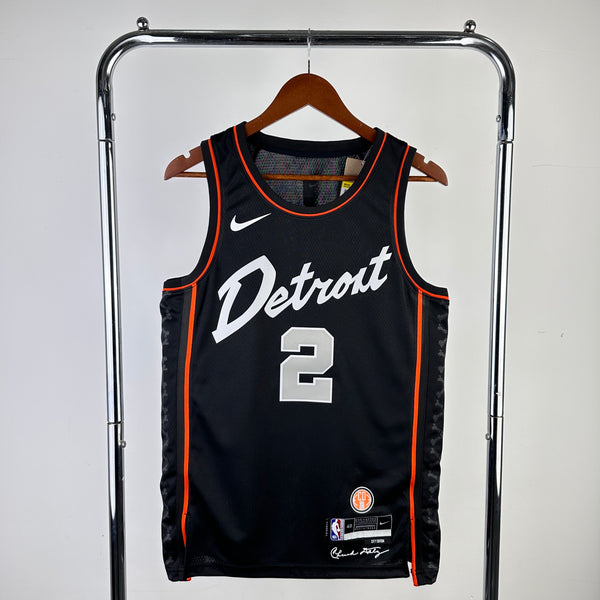 Regata NBA Detroit Pistons City Edition 23/24 - Masculina - Preta