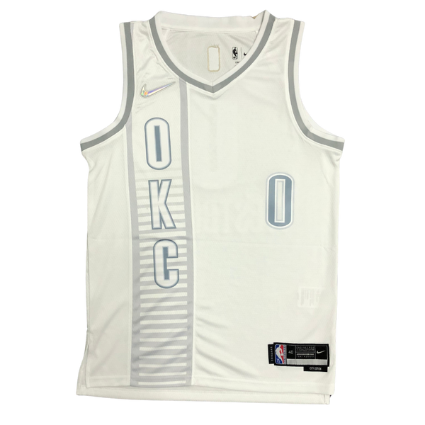 Regata NBA OKC City Edition 2021/22 75º - Masculina - Branca