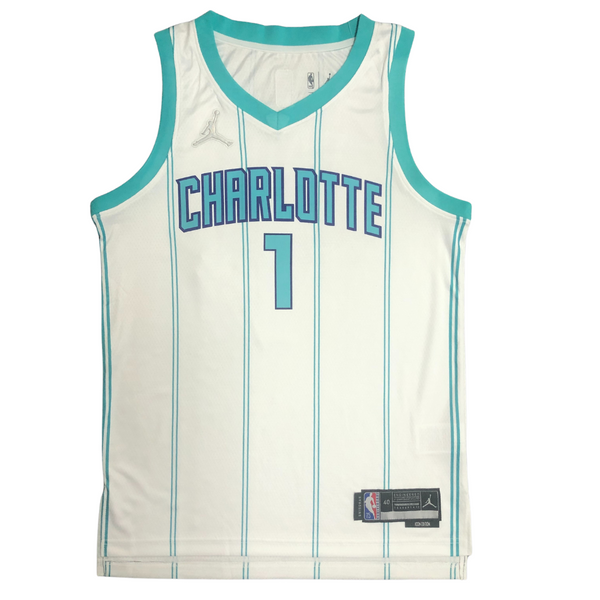 Regata NBA Charlotte Hornets Association Edition 75º NBA 21/22 - Masculina - Branca