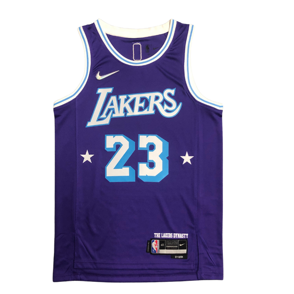 Regata NBA Los Angeles Lakers City Edition 75º NBA 21/22 - Masculina - Roxa