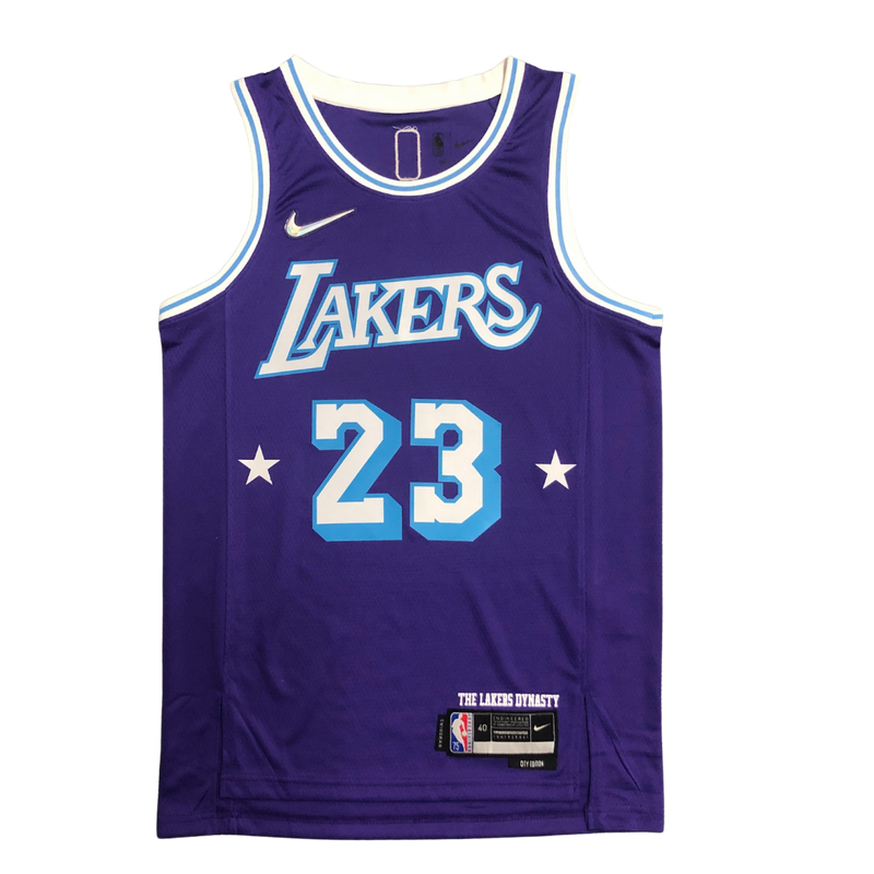 Regata NBA Los Angeles Lakers City Edition 75º NBA 21/22 - Masculina - Roxa