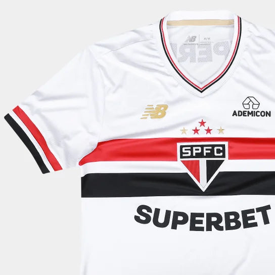 Camisa São Paulo Home 2025/26 - Torcedor Masculina - Lançamento