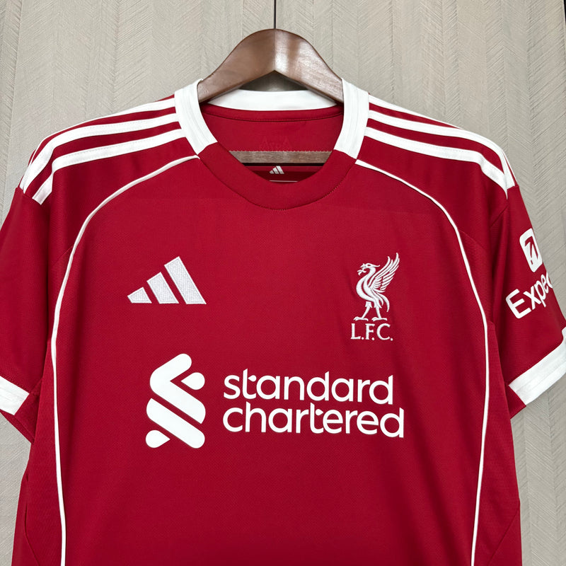 Camisa Liverpool Home 2025/26 - Torcedor Masculina - Lançamento