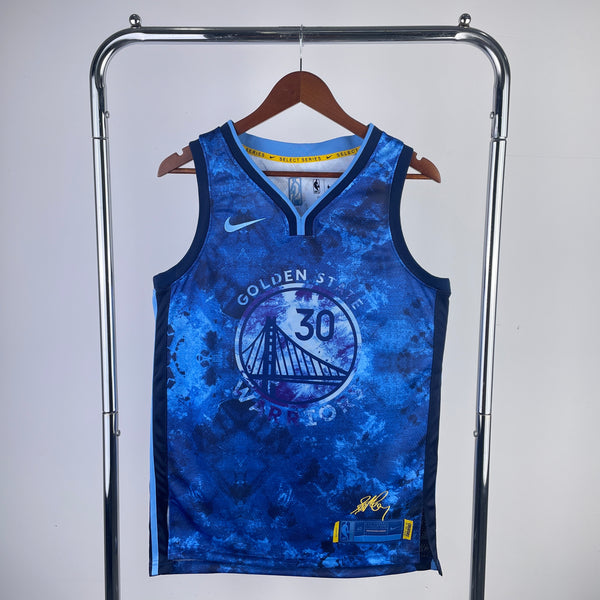Regata NBA Golden State Warriors - Select Series Tie Dye 2023 - Masculina - Azul