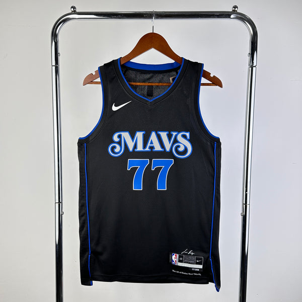 Regata NBA Dallas Mavericks City Edition 23/24 - Masculina - Preta