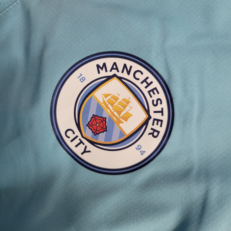 Jaqueta Corta Vento Manchester City 23/24 - Azul e Branca - JV Imports