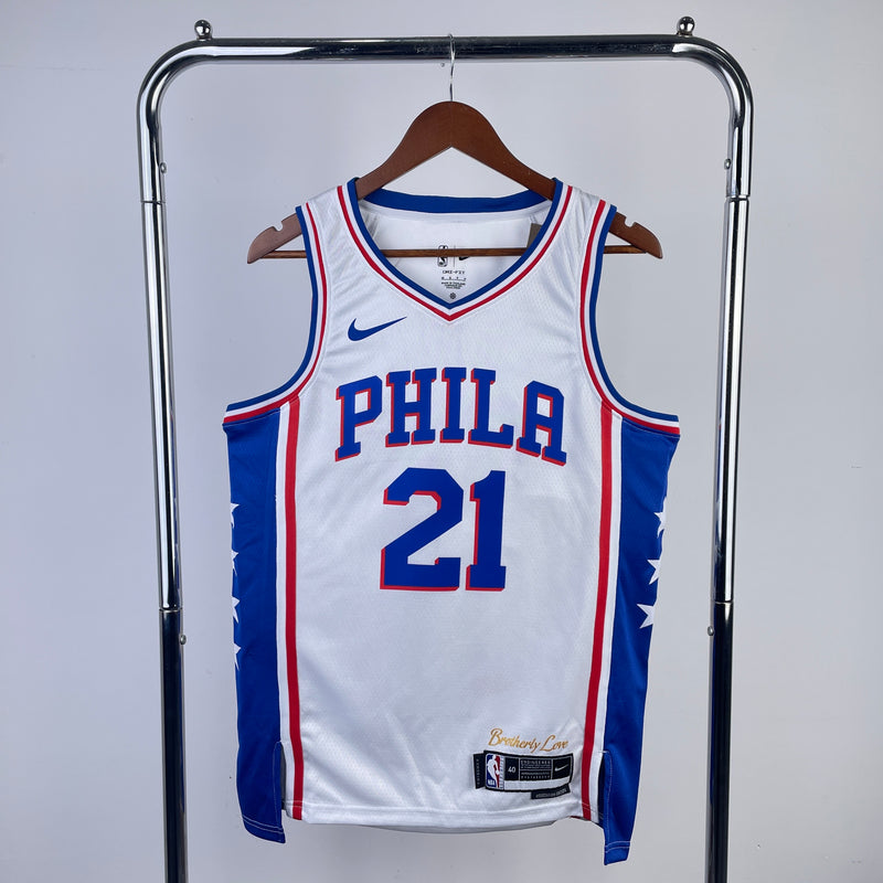 Regata NBA Philadelphia 76ers Association Edition 22/23 - Masculina - Branca