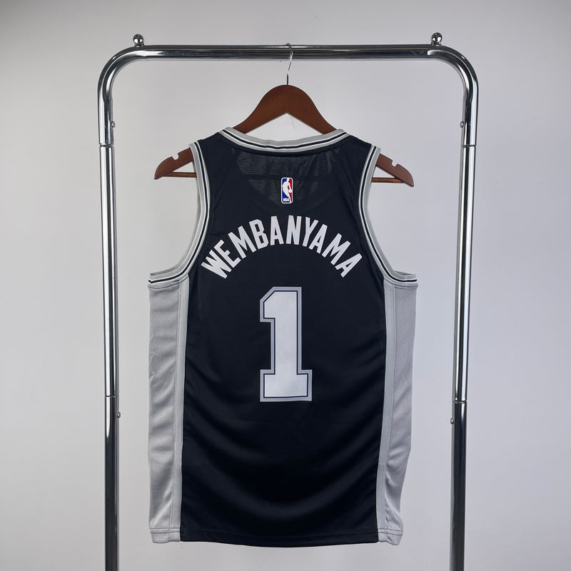 Regata NBA San Antonio Spurs 2024/25 - Masculina - Preta