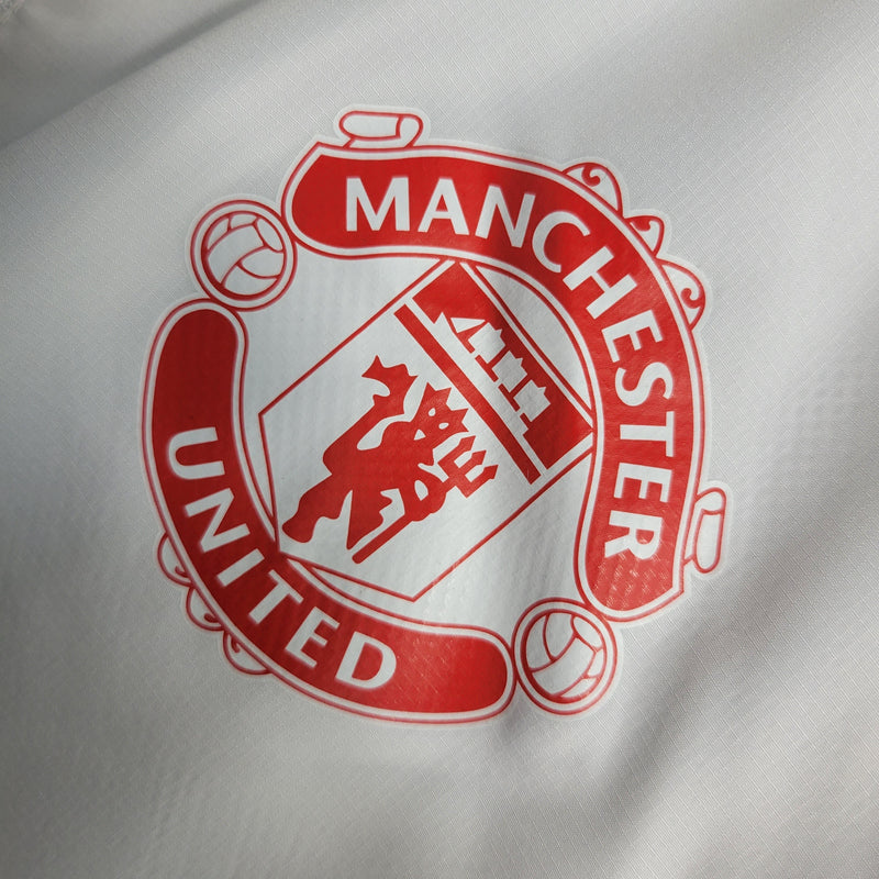 Jaqueta Corta Vento Manchester United 23/24 - Branca - JV Imports