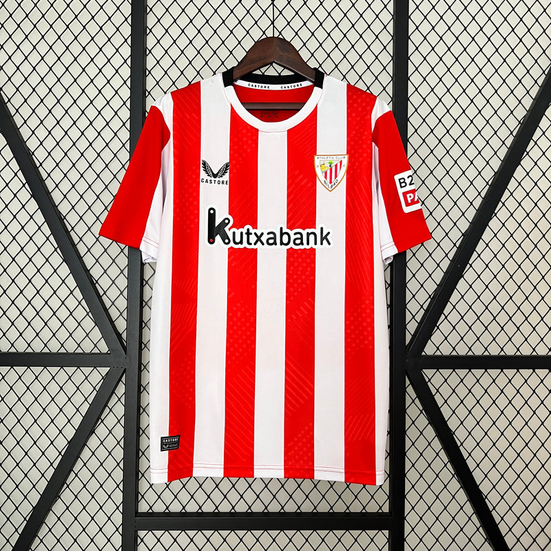 Camisa Athletic Bilbao Home 24/25 -  Torcedor Masculina - Lançamento