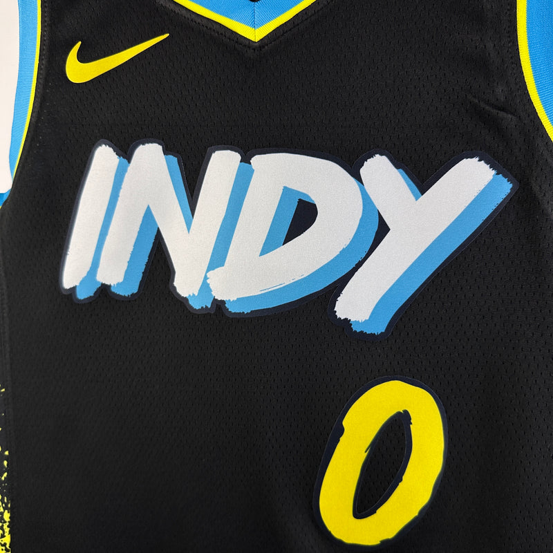 Regata NBA Indiana Pacers City Edition 23/24 - Masculina - Preta