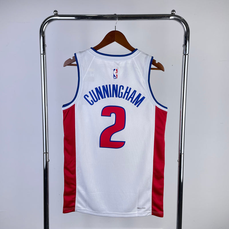 Regata NBA Detroit Pistons Association Edition 22/23 - Masculina - Branca