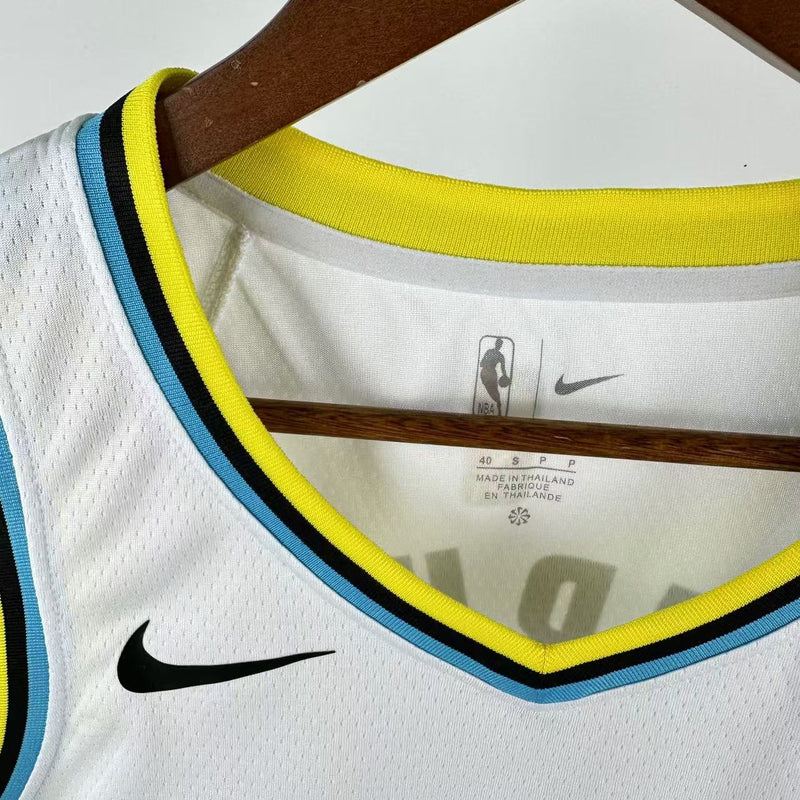 Regata NBA Indiana Pacers City Edition 2024/25 - Masculina - Branca