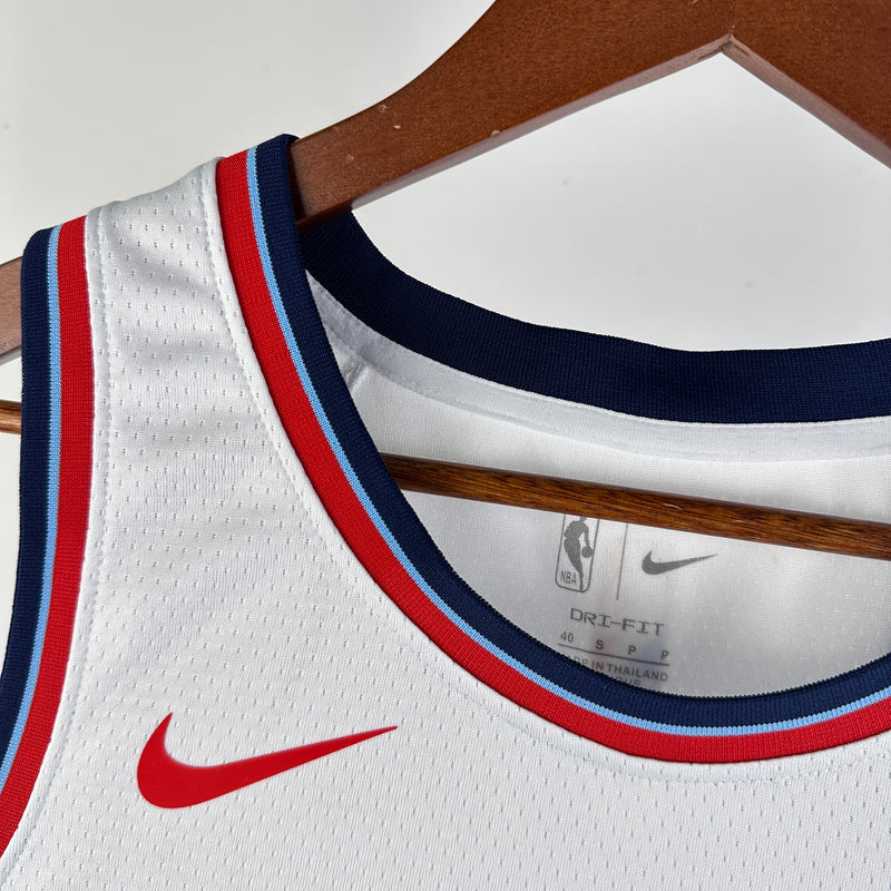 Regata NBA Los Angeles Clippers Association Edition 2024/25 - Masculina - Branca