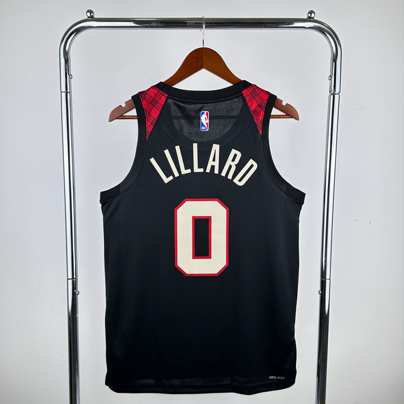 Regata NBA Portland Trail Blazers City Edition 23/24 - Masculina - Preta