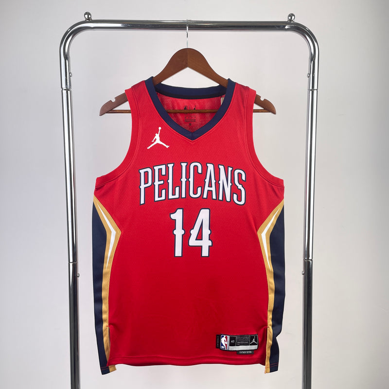 Regata NBA New Orleans Pelicans Statement Edition 22/23 - Masculina - Vermelha